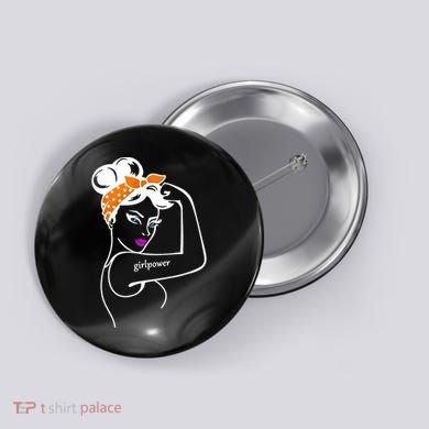 Rosie The Riveter Girl Power  Button
