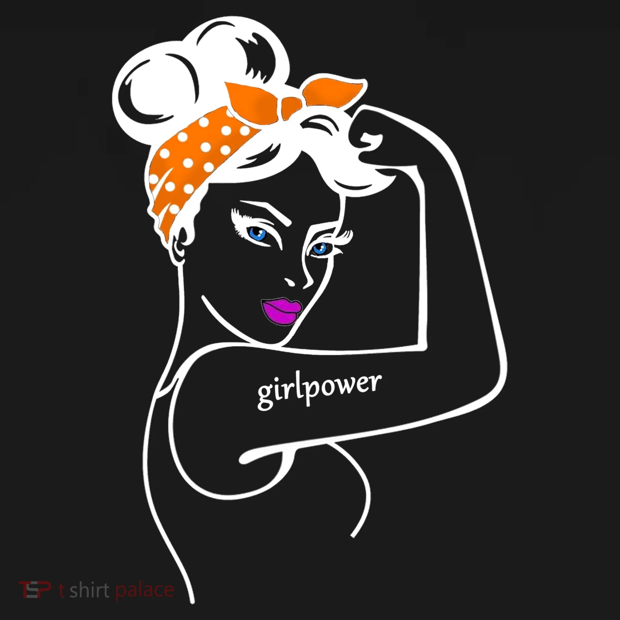 Rosie The Riveter Girl Power  Button