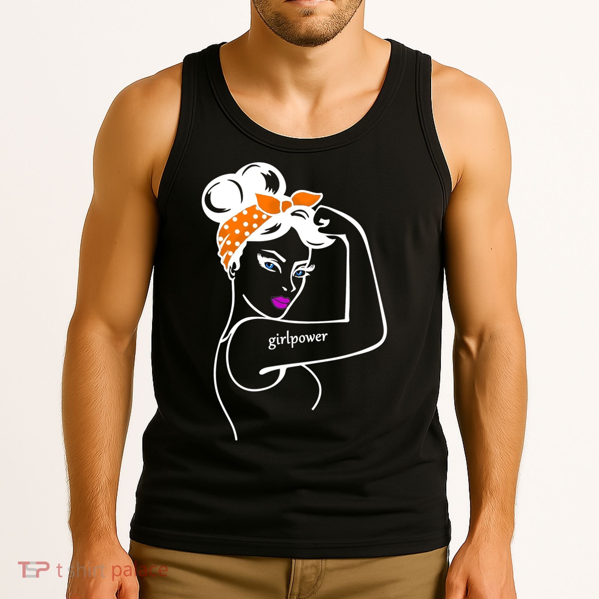 Rosie The Riveter Girl Power  Tank Top