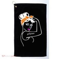 Rosie The Riveter Girl Power  Golf Towel thumb 0