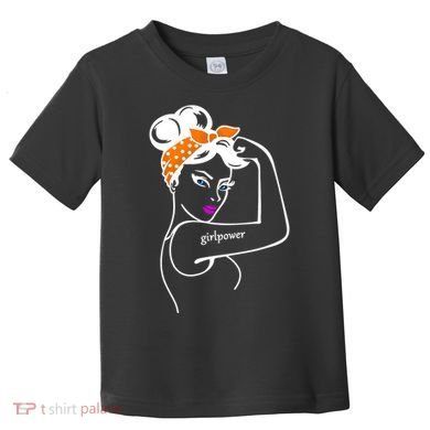 Rosie The Riveter Girl Power  Toddler T-Shirt