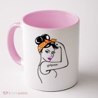 Rosie The Riveter Girl Power  Coffee Mug thumb 0