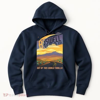 Roswell New Mexico Travel Poster Hoodie