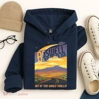 Roswell New Mexico Travel Poster Hoodie thumb 4