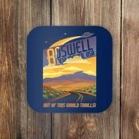 Roswell New Mexico Travel Poster Coaster thumb 0
