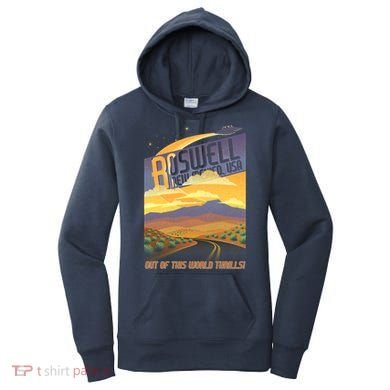 Roswell New Mexico Travel Poster Women's Hoodie