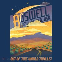 Roswell New Mexico Travel Poster Mousepad thumb 1