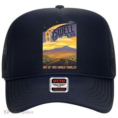 Roswell New Mexico Travel Poster Hat