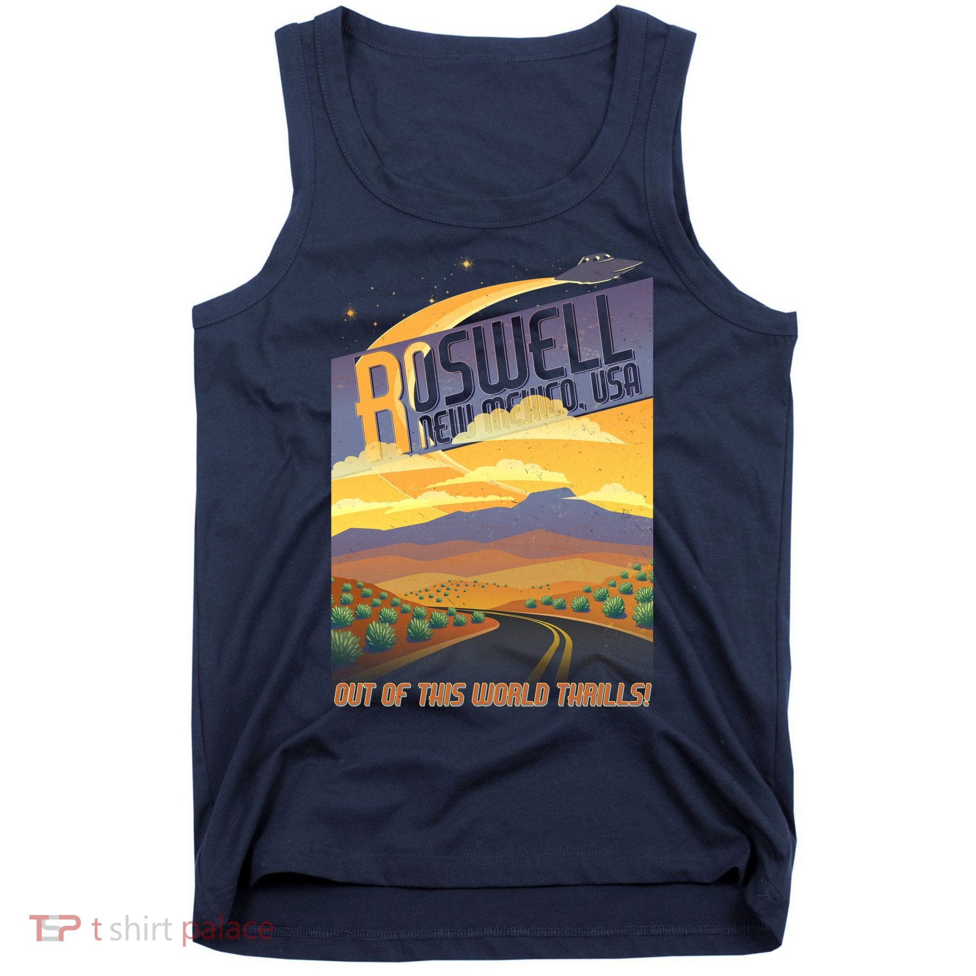 Roswell New Mexico Travel Poster Tank Top