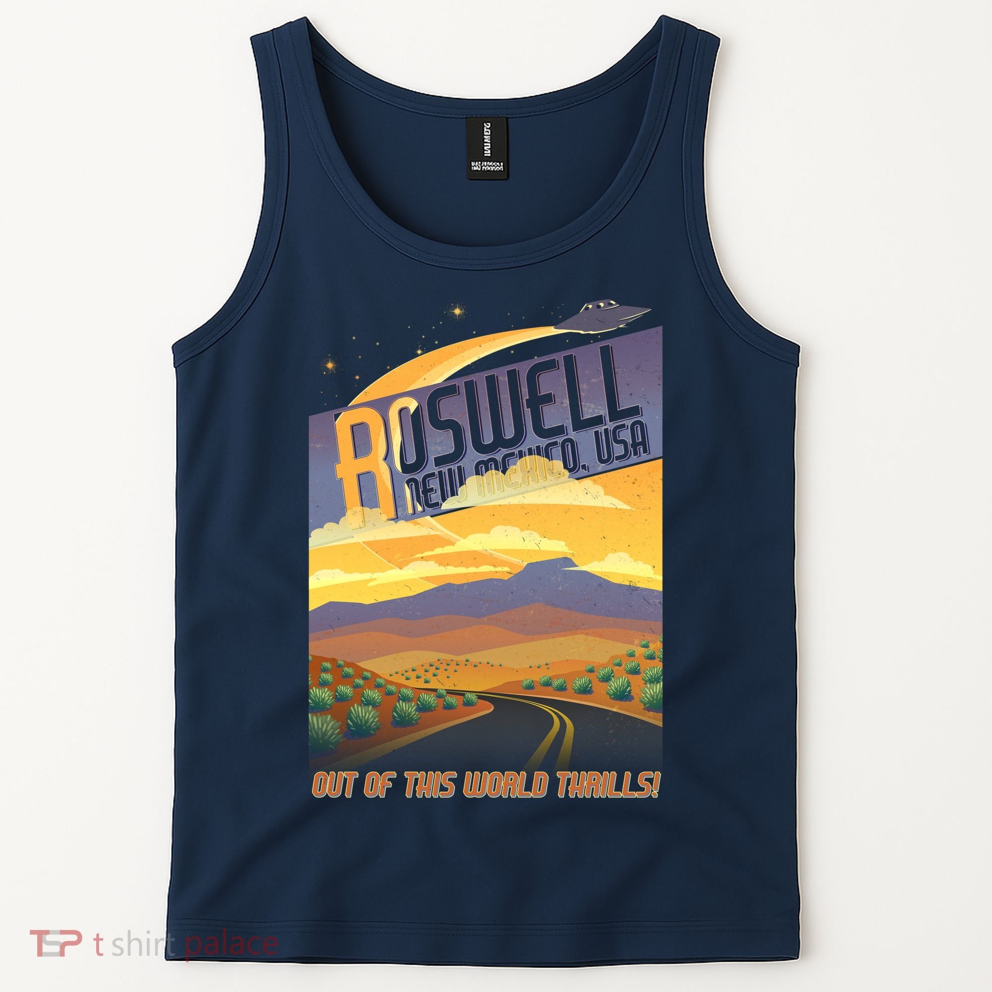 Roswell New Mexico Travel Poster Tank Top