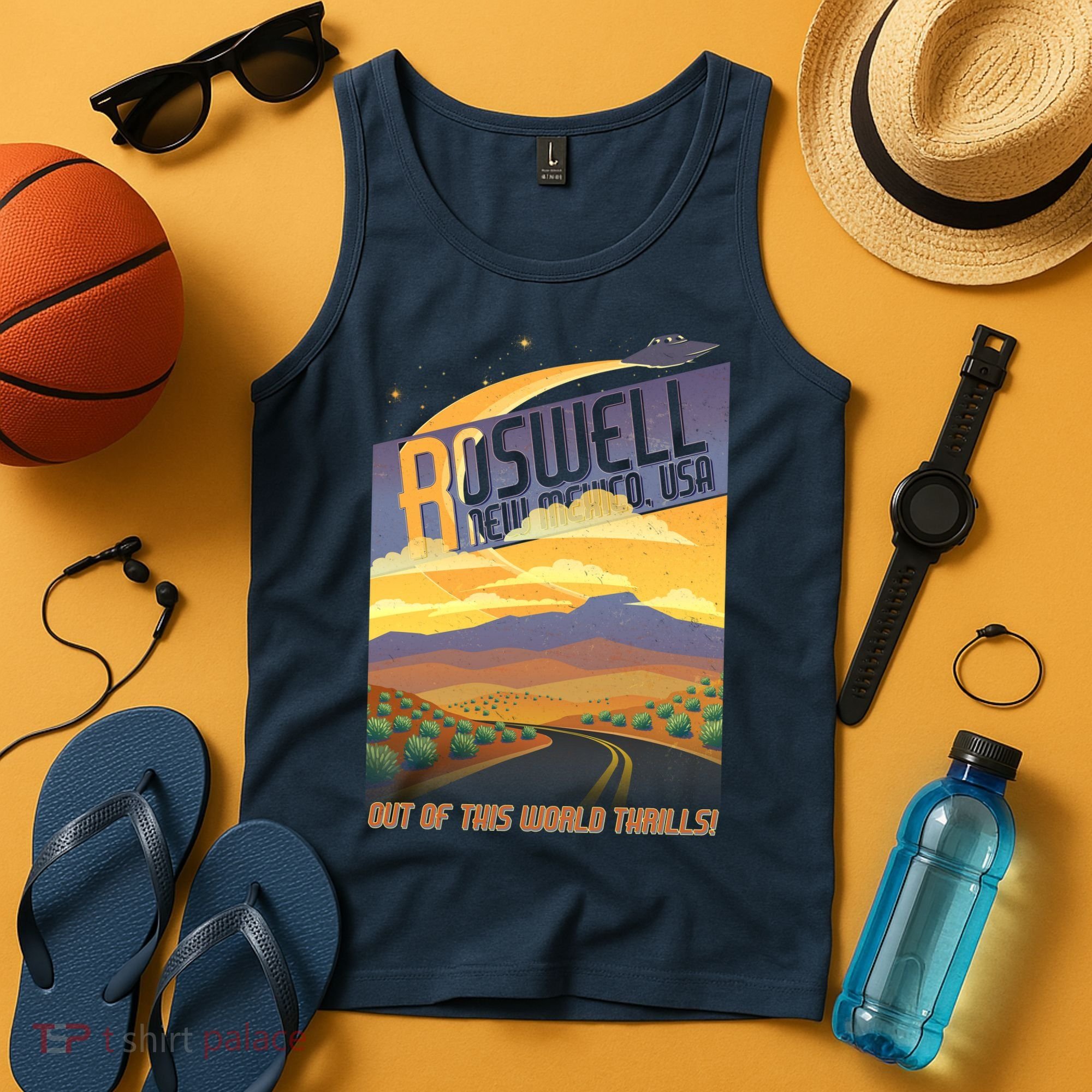 Roswell New Mexico Travel Poster Tank Top