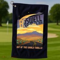 Roswell New Mexico Travel Poster Golf Towel thumb 1