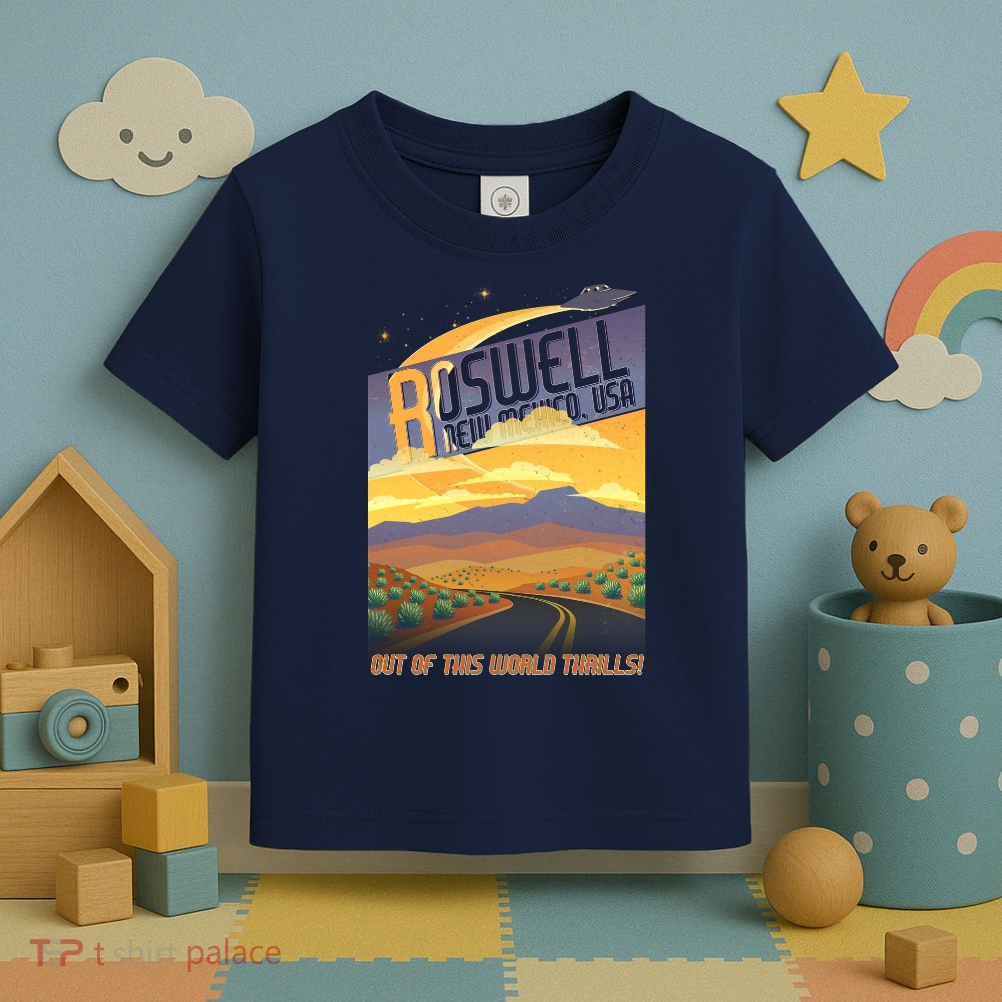 Roswell New Mexico Travel Poster Toddler T-Shirt