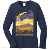 Roswell New Mexico Travel Poster Women's Long Sleeve Shirt thumb 0