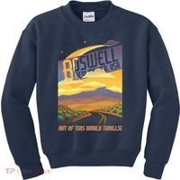 Roswell New Mexico Travel Poster Kids Sweatshirt thumb 0