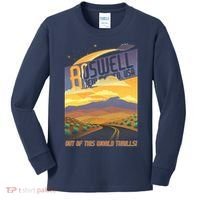 Roswell New Mexico Travel Poster Kids Long Sleeve Shirt thumb 0