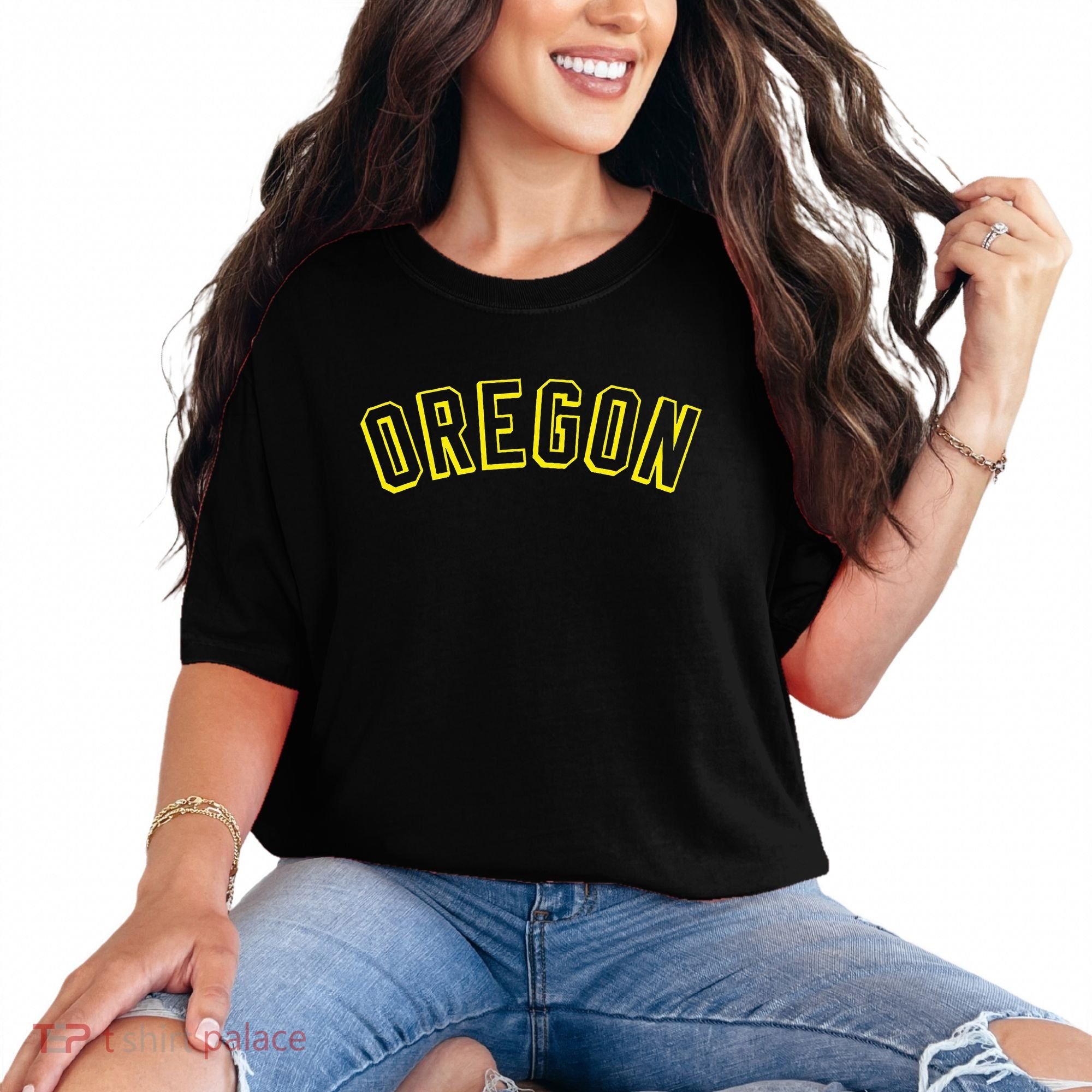 Retro Oregon Throwback Yellow Oregon Kids Comfort Colors T-Shirt