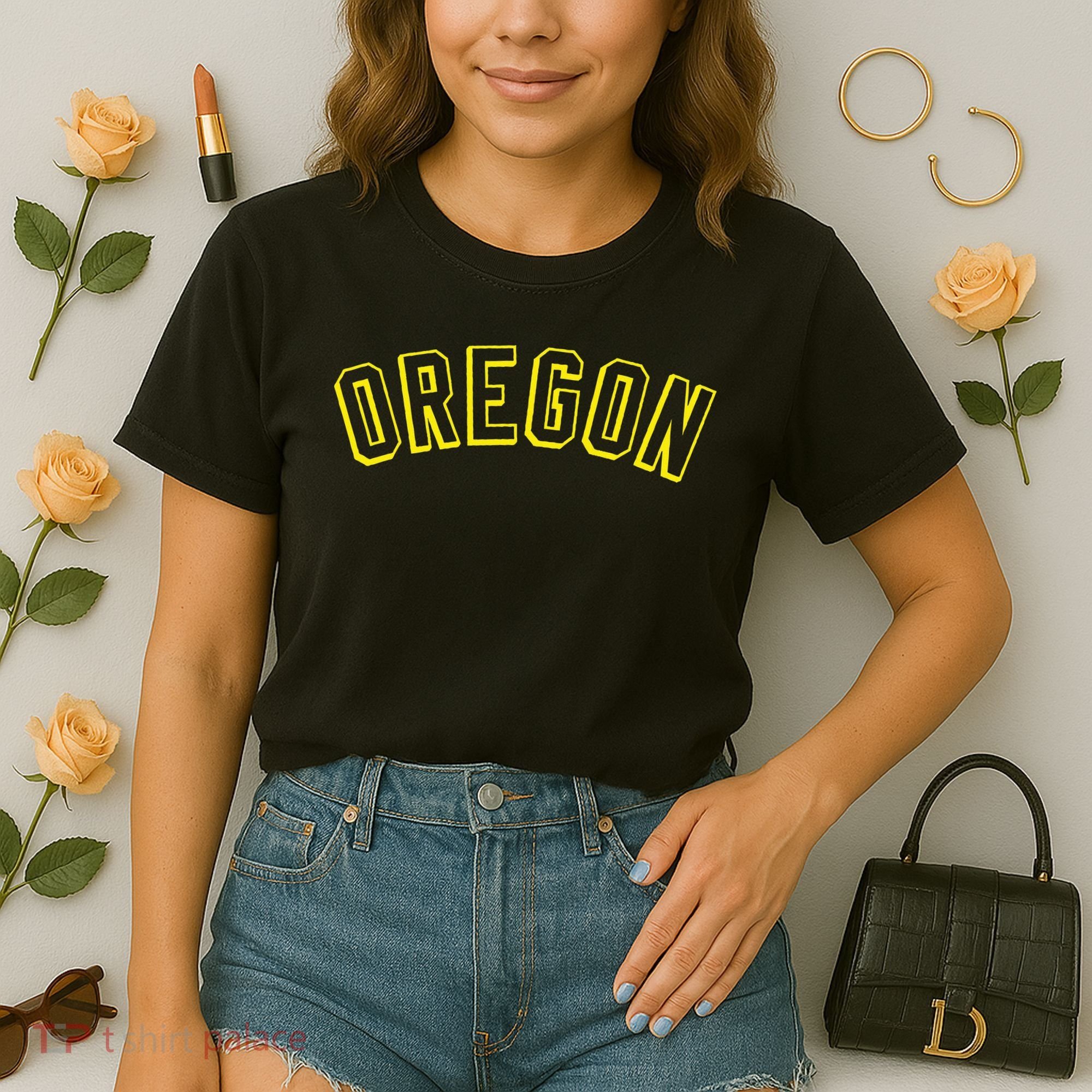 Retro Oregon Throwback Yellow Oregon Kids Comfort Colors Boxy T-Shirt