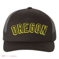 Retro Oregon Throwback Yellow Oregon Kids Yupoong Adult 5-Panel Trucker Hat thumb 0