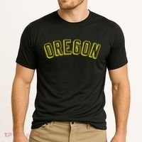 Retro Oregon Throwback Yellow Oregon Kids Cooling Performance Crew T-Shirt thumb 2