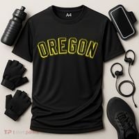 Retro Oregon Throwback Yellow Oregon Kids Cooling Performance Crew T-Shirt thumb 3