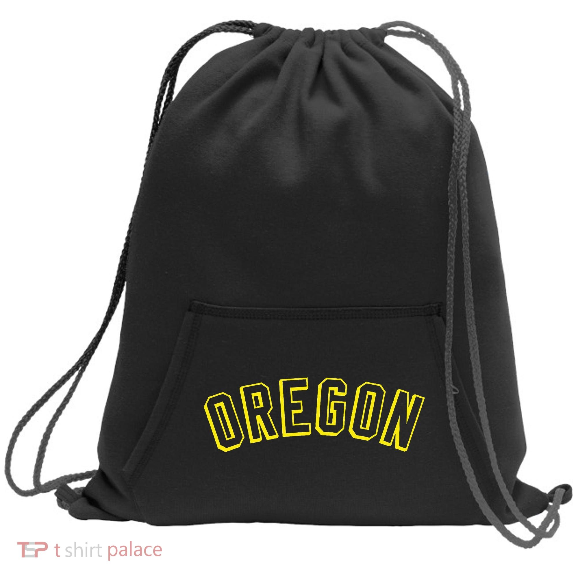 Retro Oregon Throwback Yellow Oregon Kids Sweatshirt Cinch Pack Bag