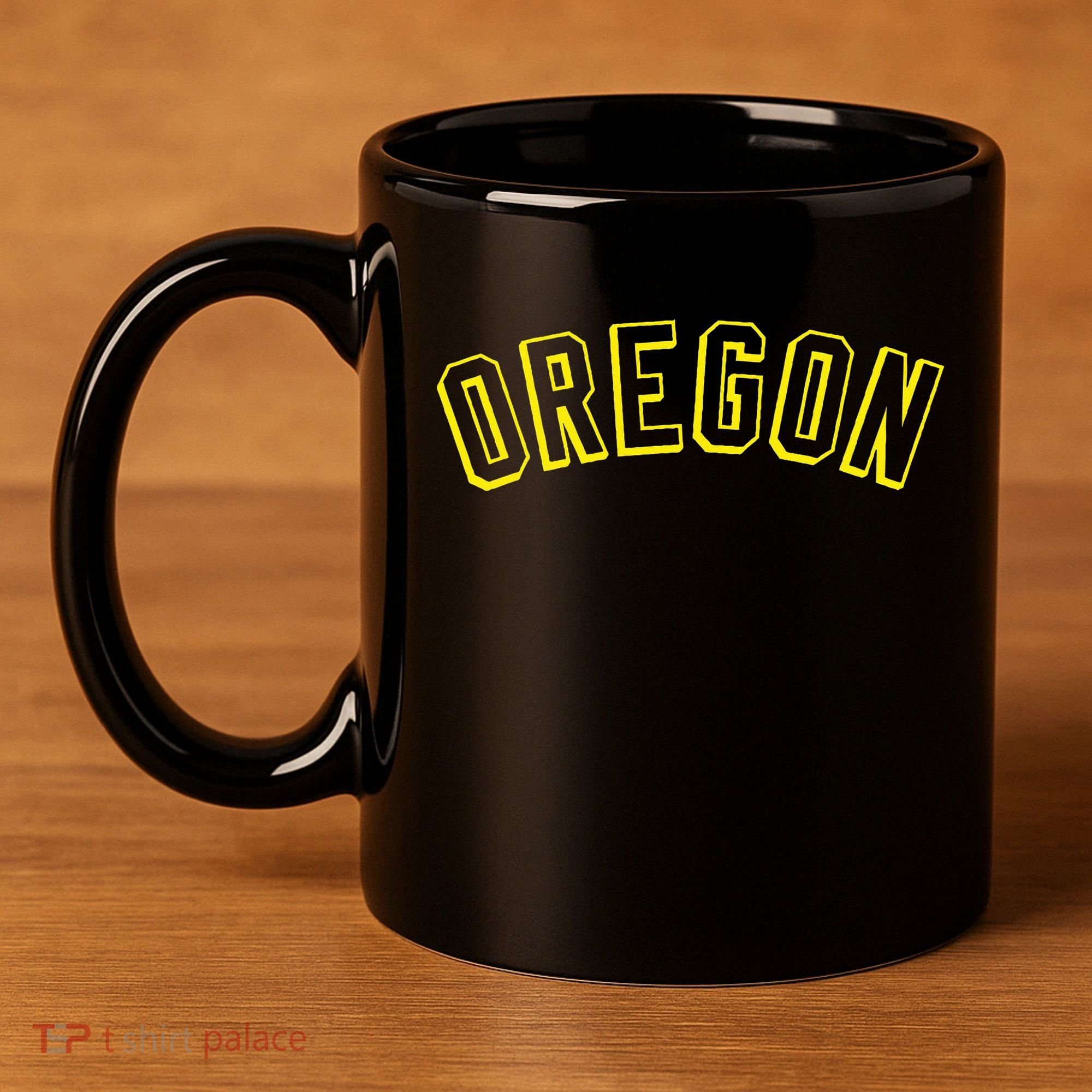 Retro Oregon Throwback Yellow Oregon Kids 11oz C Handle Ceramic Mug