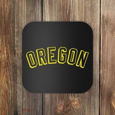 Retro Oregon Throwback Yellow Oregon Kids Coaster
