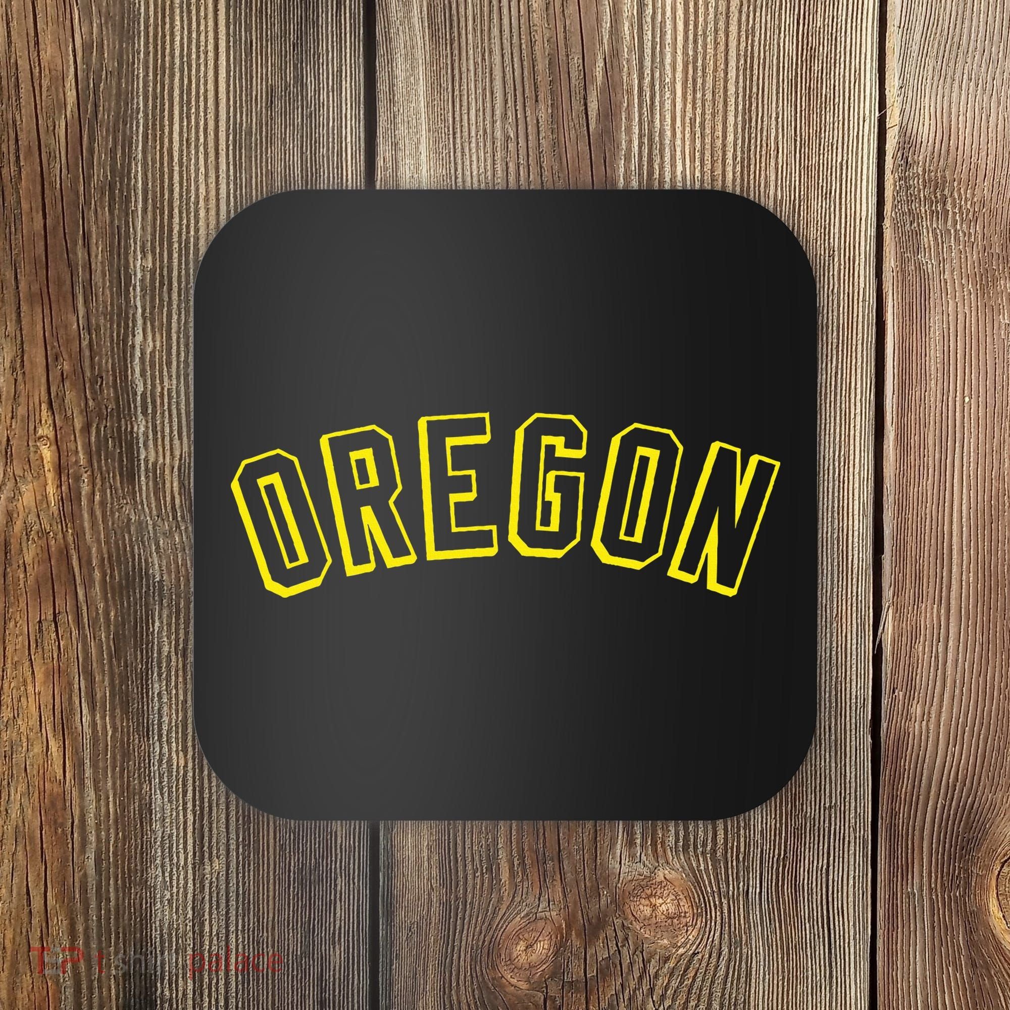 Retro Oregon Throwback Yellow Oregon Kids Coaster