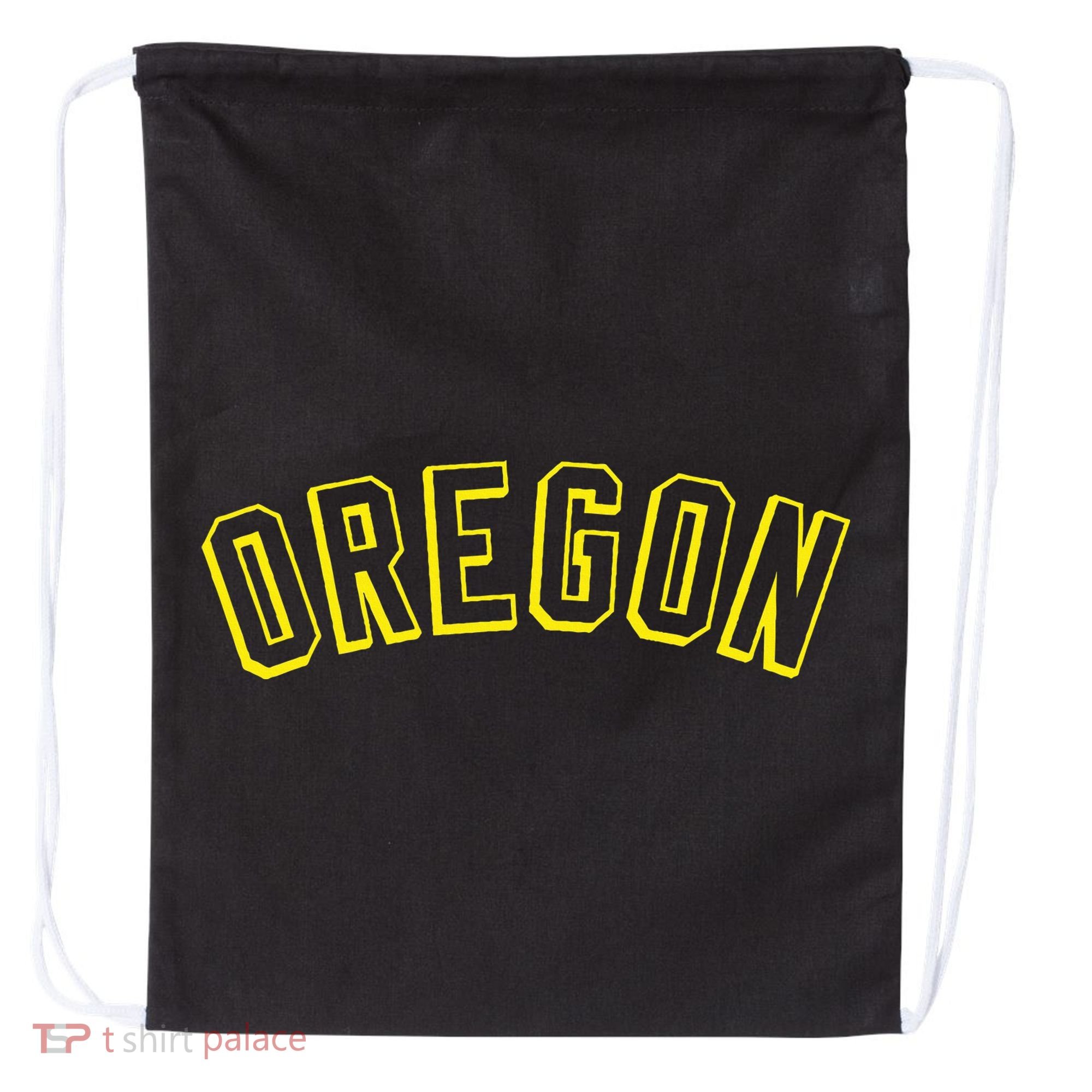 Retro Oregon Throwback Yellow Oregon Kids Drawstring Bag