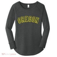 Retro Oregon Throwback Yellow Oregon Kids Women's Perfect Tri Tunic Long Sleeve Shirt thumb 0