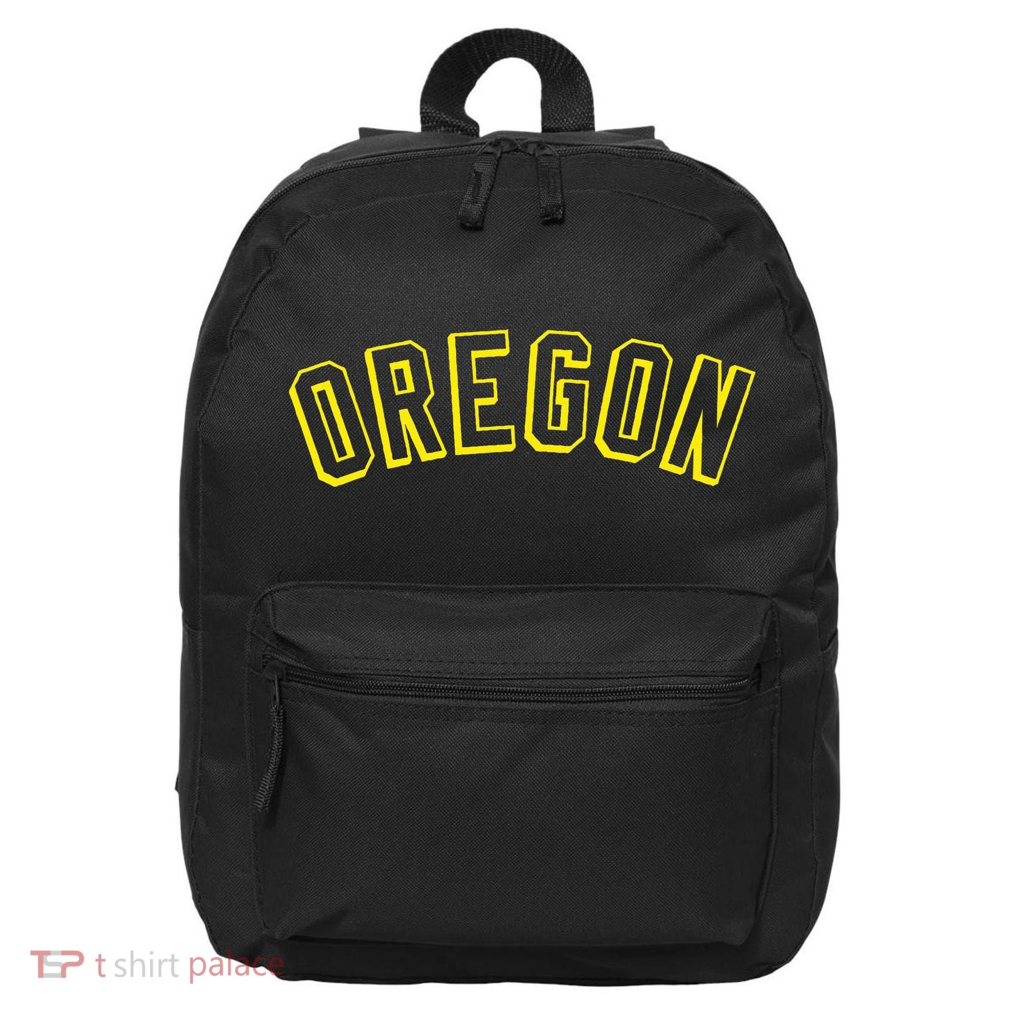 Retro Oregon Throwback Yellow Oregon Kids 16 in Basic Backpack