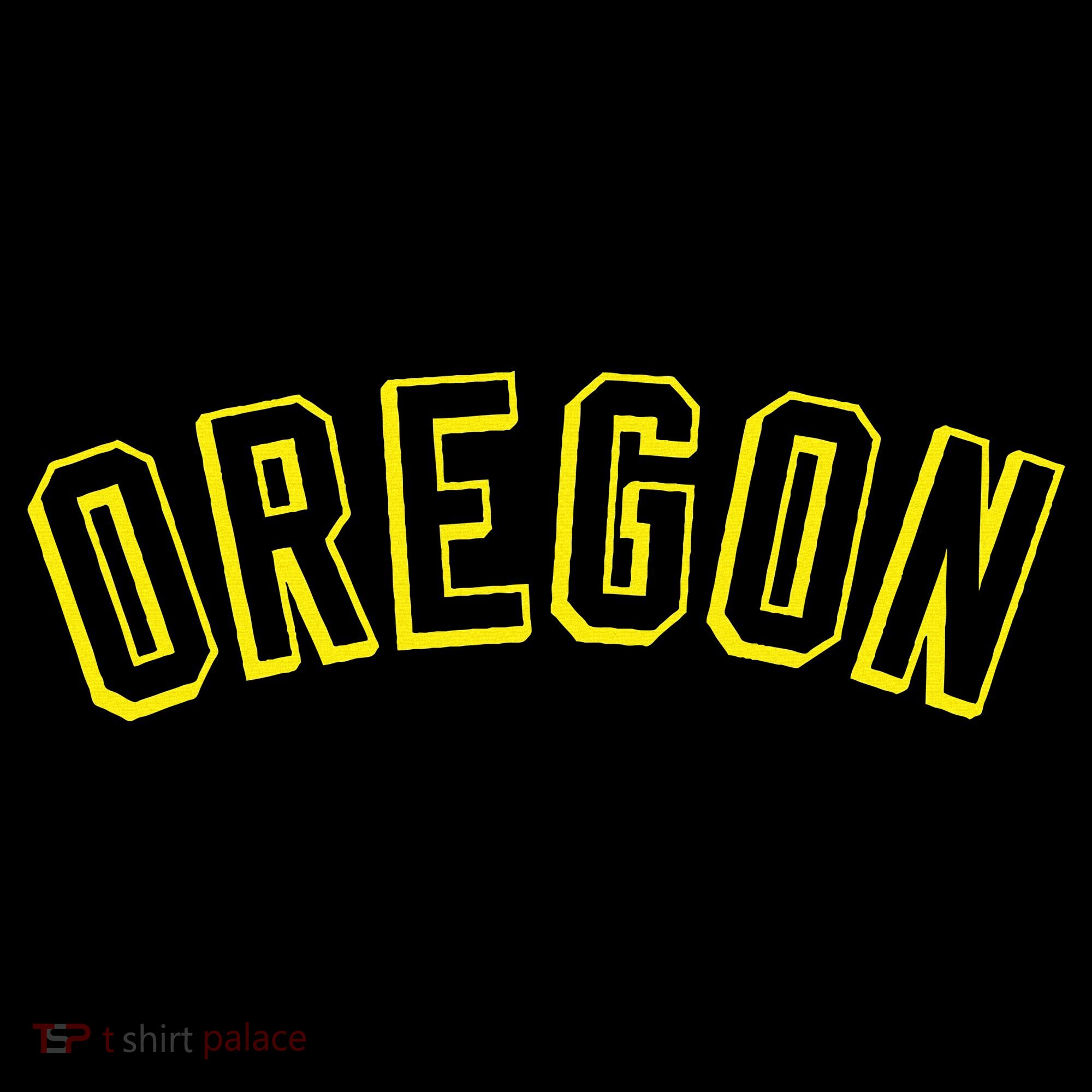Retro Oregon Throwback Yellow Oregon Kids Women's Hoodie