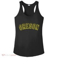 Retro Oregon Throwback Yellow Oregon Kids Ladies PosiCharge Competitor Racerback Tank thumb 0