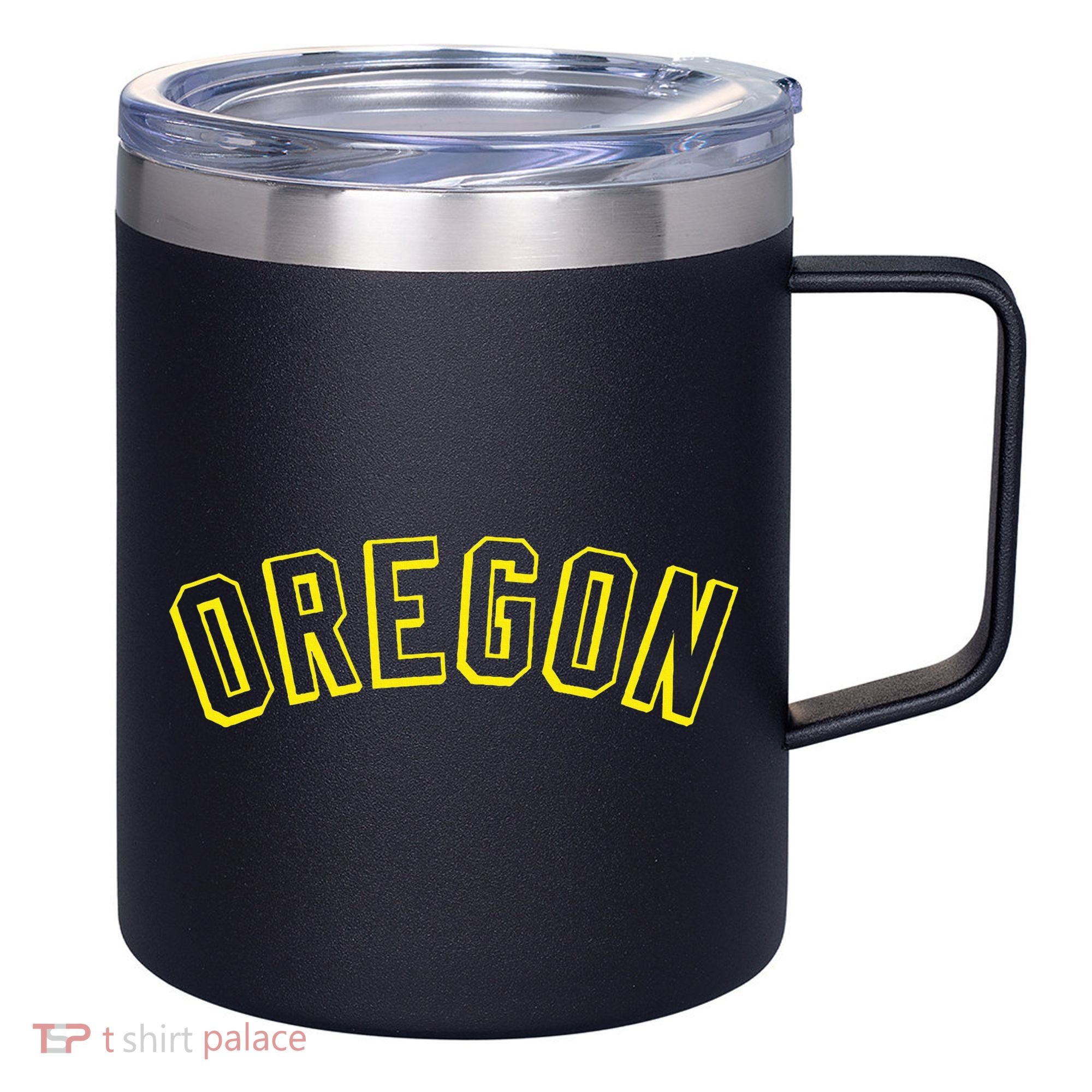 Retro Oregon Throwback Yellow Oregon Kids 12oz Stainless Steel Coffee Mug