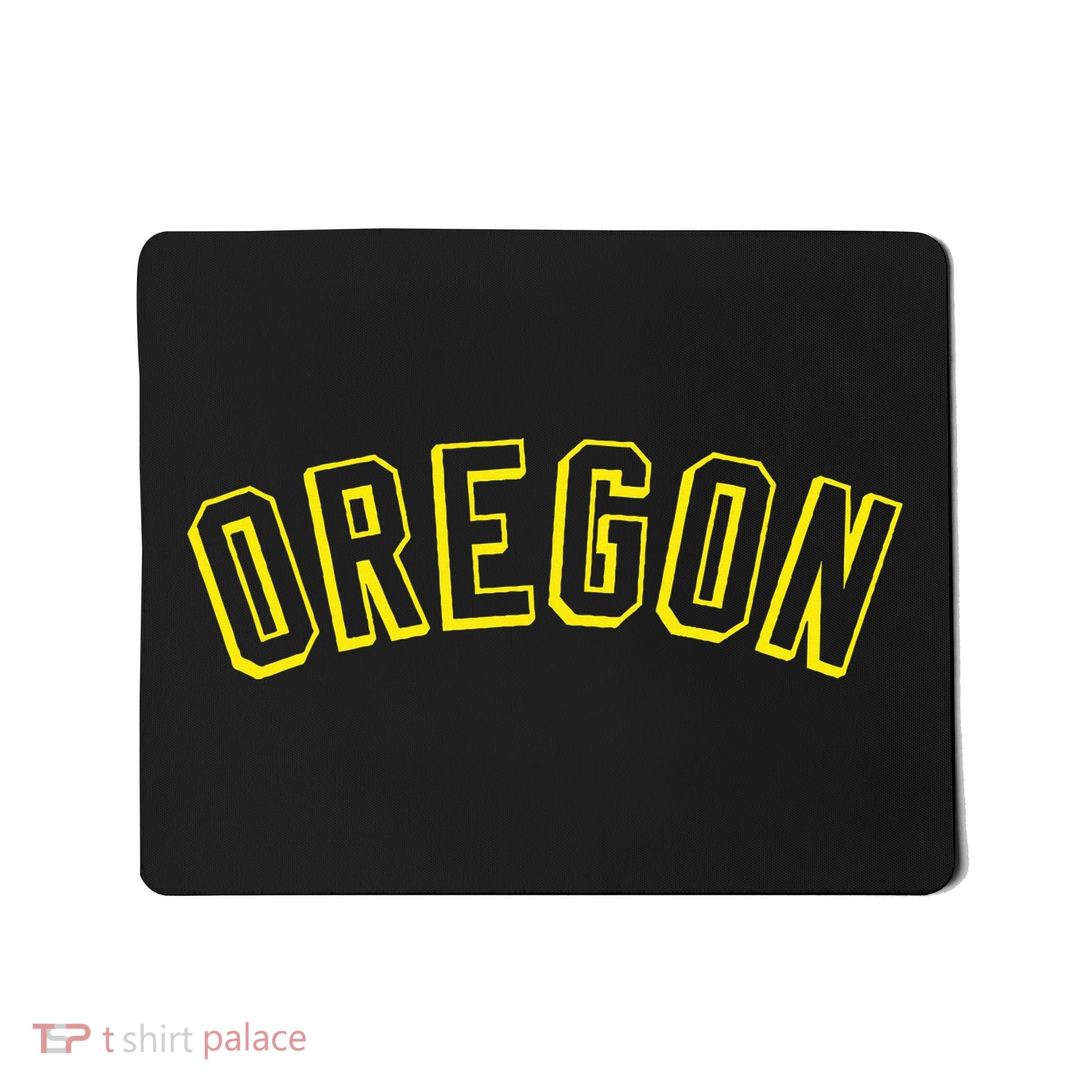 Retro Oregon Throwback Yellow Oregon Kids Mousepad