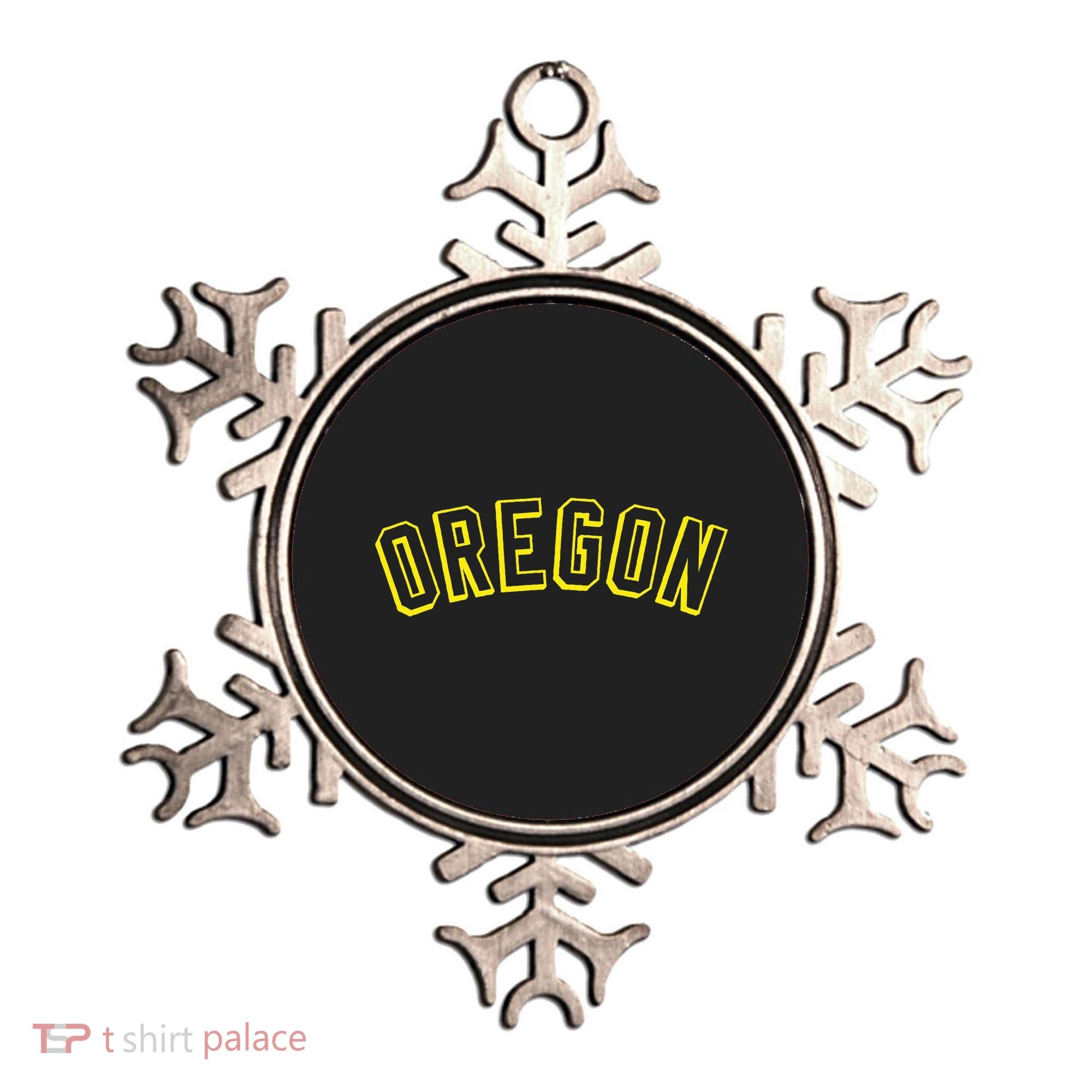 Retro Oregon Throwback Yellow Oregon Kids Ornament