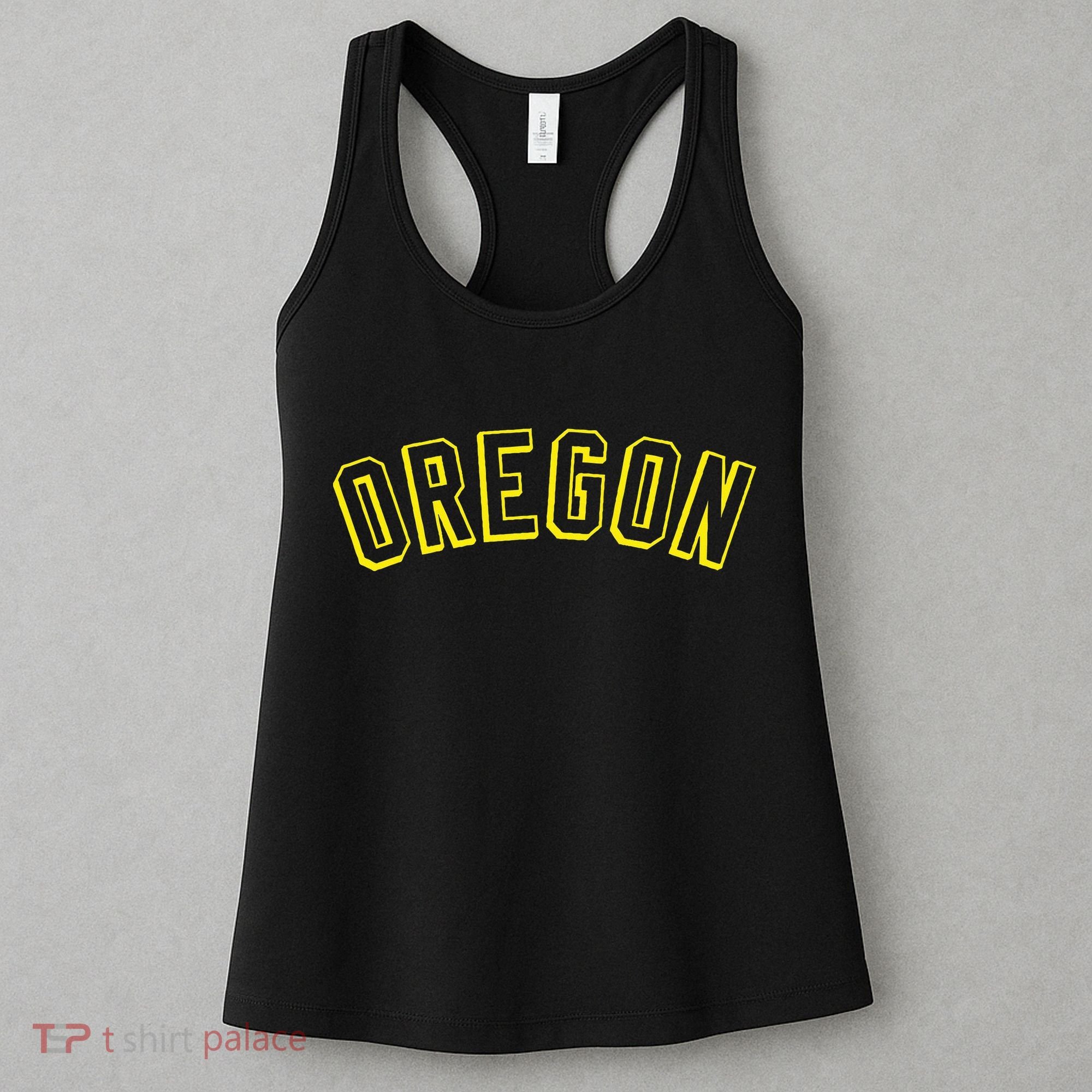 Retro Oregon Throwback Yellow Oregon Kids Women's Tank Top