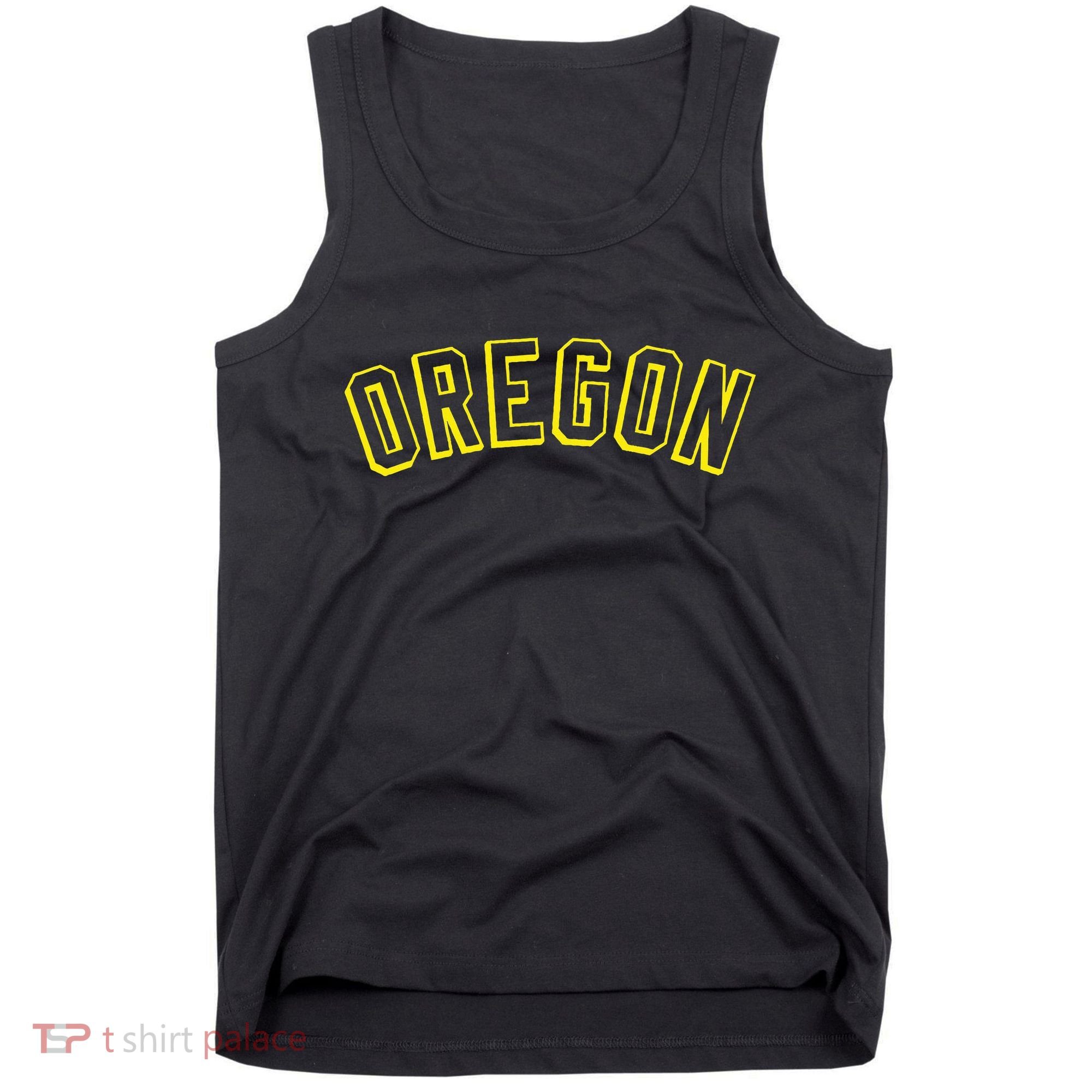 Retro Oregon Throwback Yellow Oregon Kids Tank Top