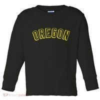 Retro Oregon Throwback Yellow Oregon Kids Toddler Long Sleeve Shirt thumb 0