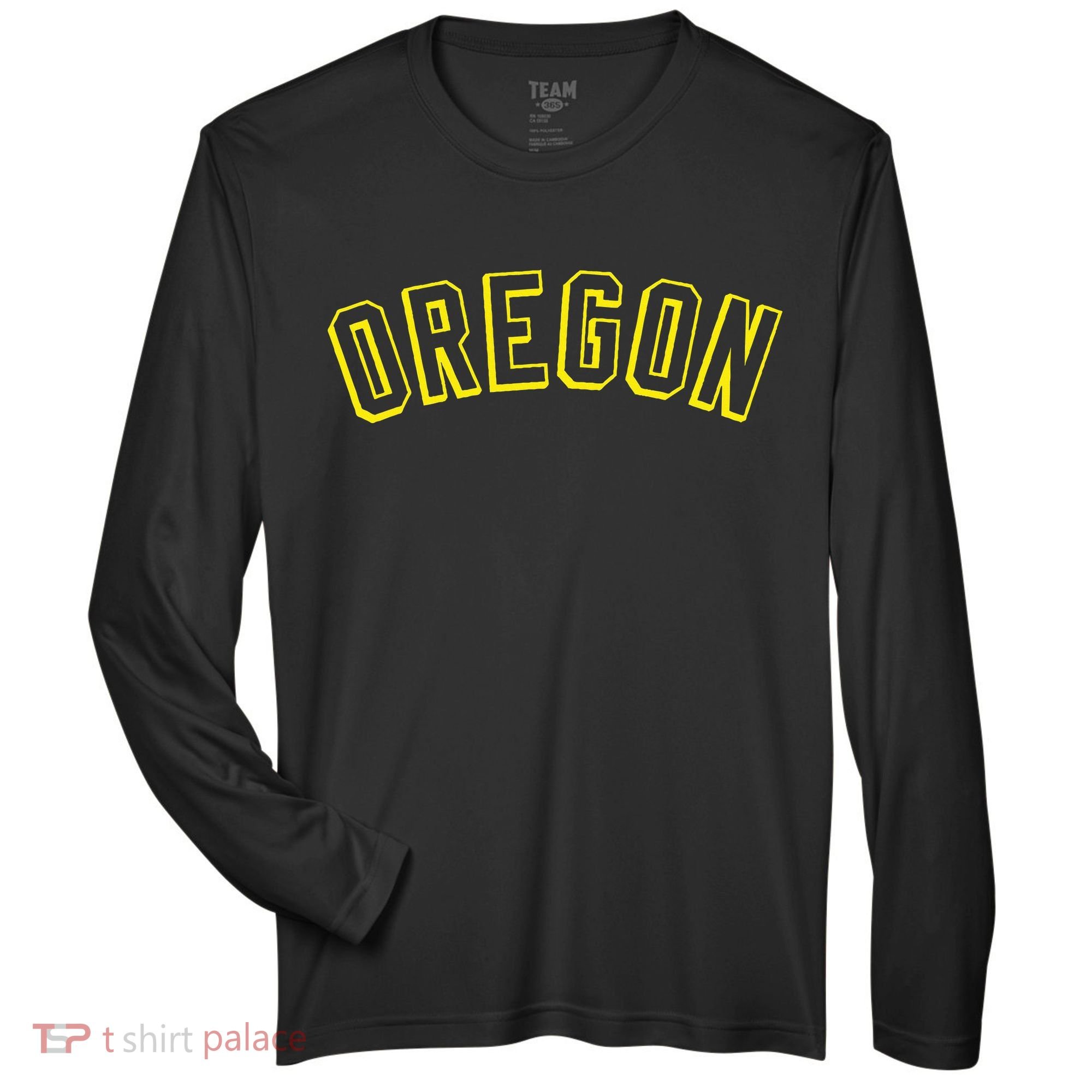 Retro Oregon Throwback Yellow Oregon Kids Zone Performance Long-Sleeve T-Shirt
