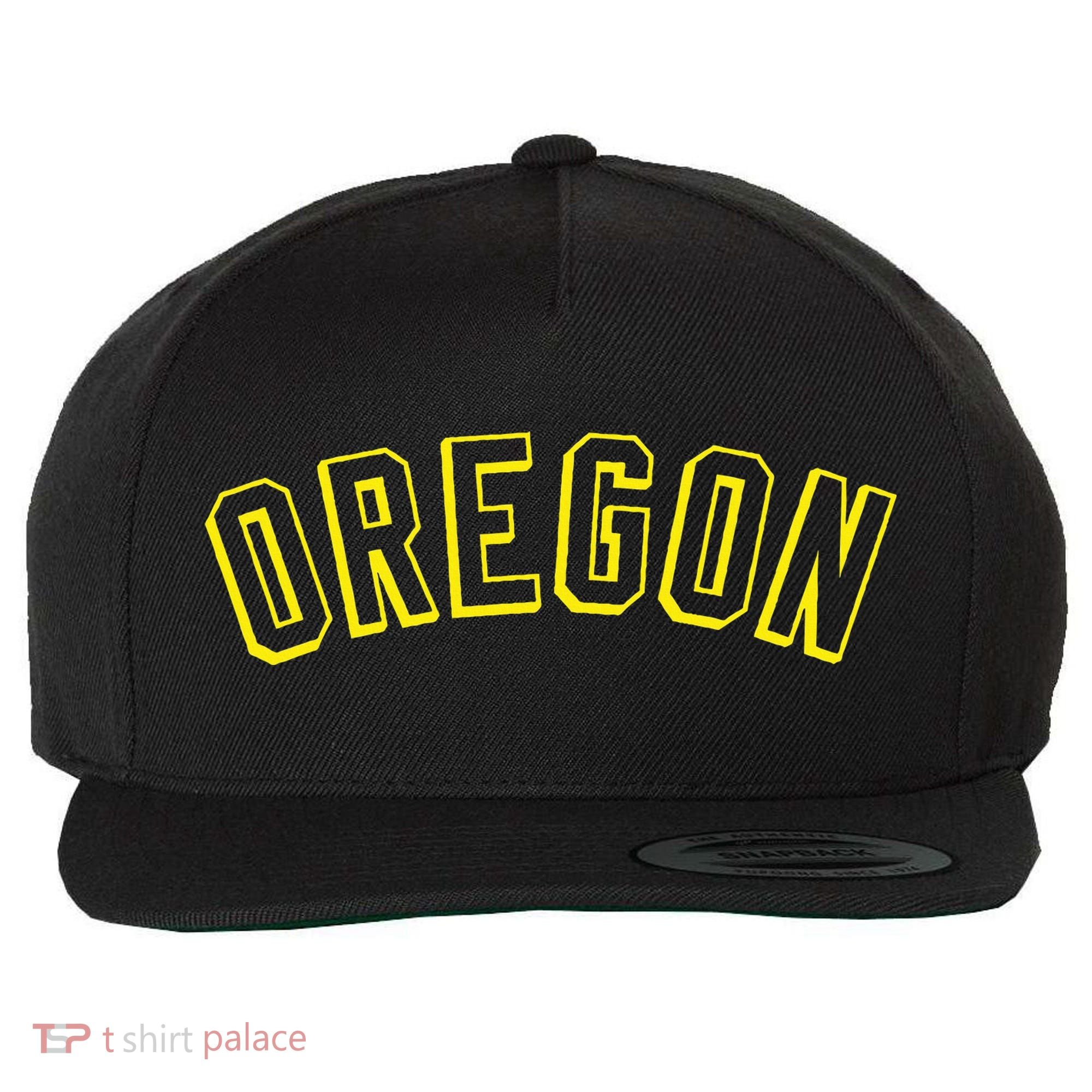 Retro Oregon Throwback Yellow Oregon Kids Wool Snapback Cap