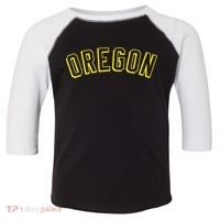 Retro Oregon Throwback Yellow Oregon Kids Toddler Fine Jersey T-Shirt thumb 0
