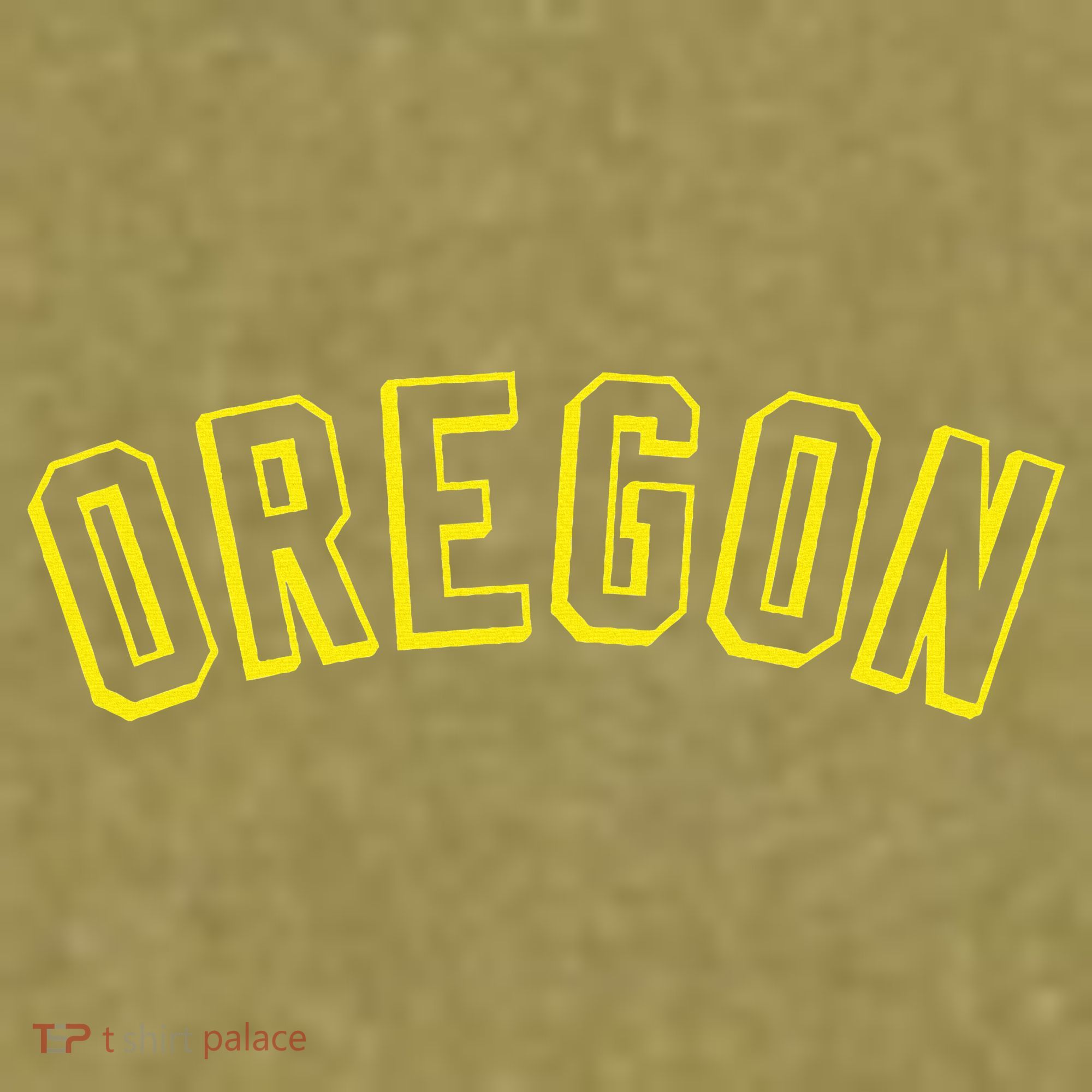 Retro Oregon Throwback Yellow Oregon Kids Garment-Dyed Women's Muscle Tee