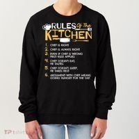 Rules Of The Kitchen Culinary Restaurant Chef Cooking Funny Gift Women's Sweatshirt thumb 0