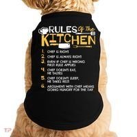 Rules Of The Kitchen Culinary Restaurant Chef Cooking Funny Gift Doggie Tank thumb 0