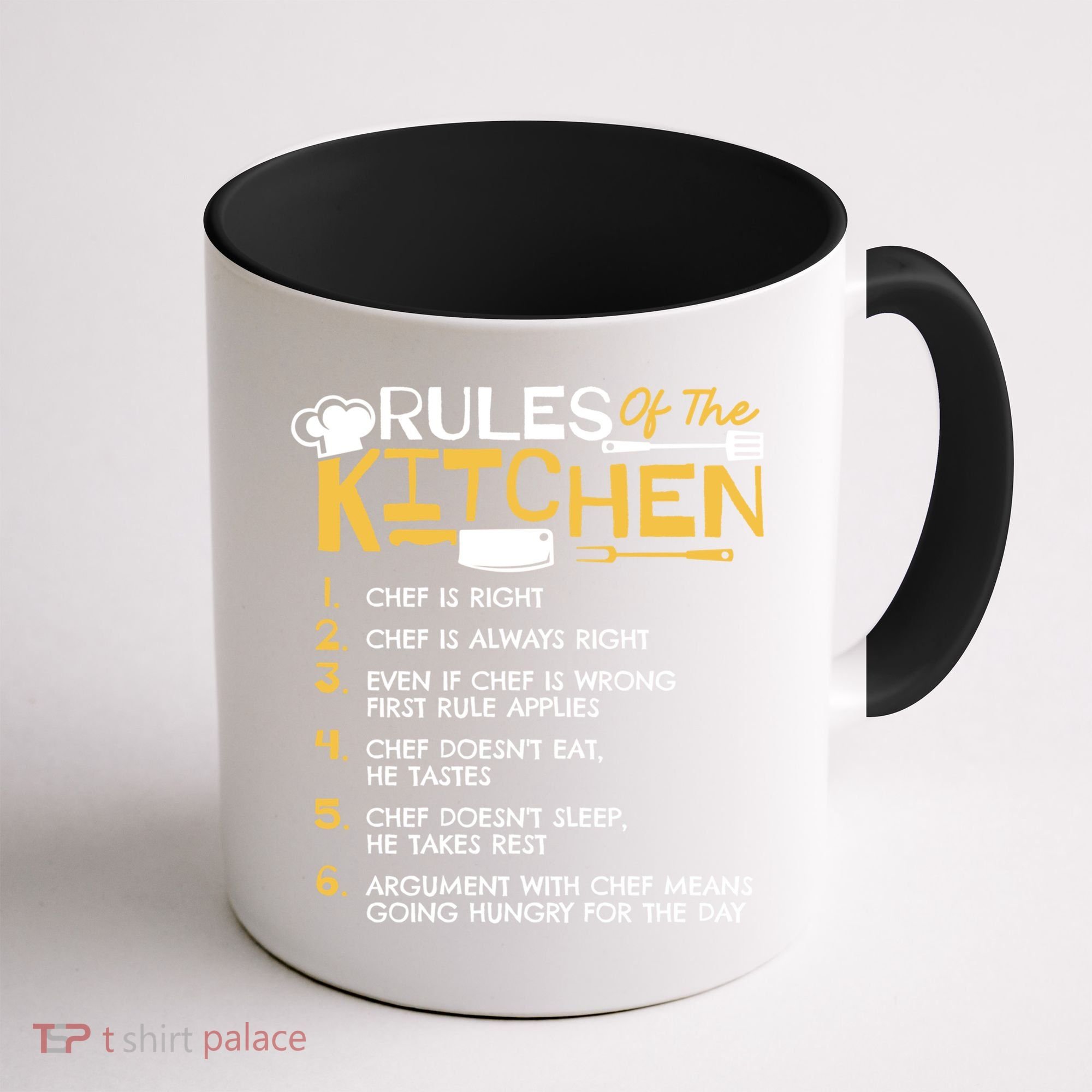 Rules Of The Kitchen Culinary Restaurant Chef Cooking Funny Gift Coffee Mug