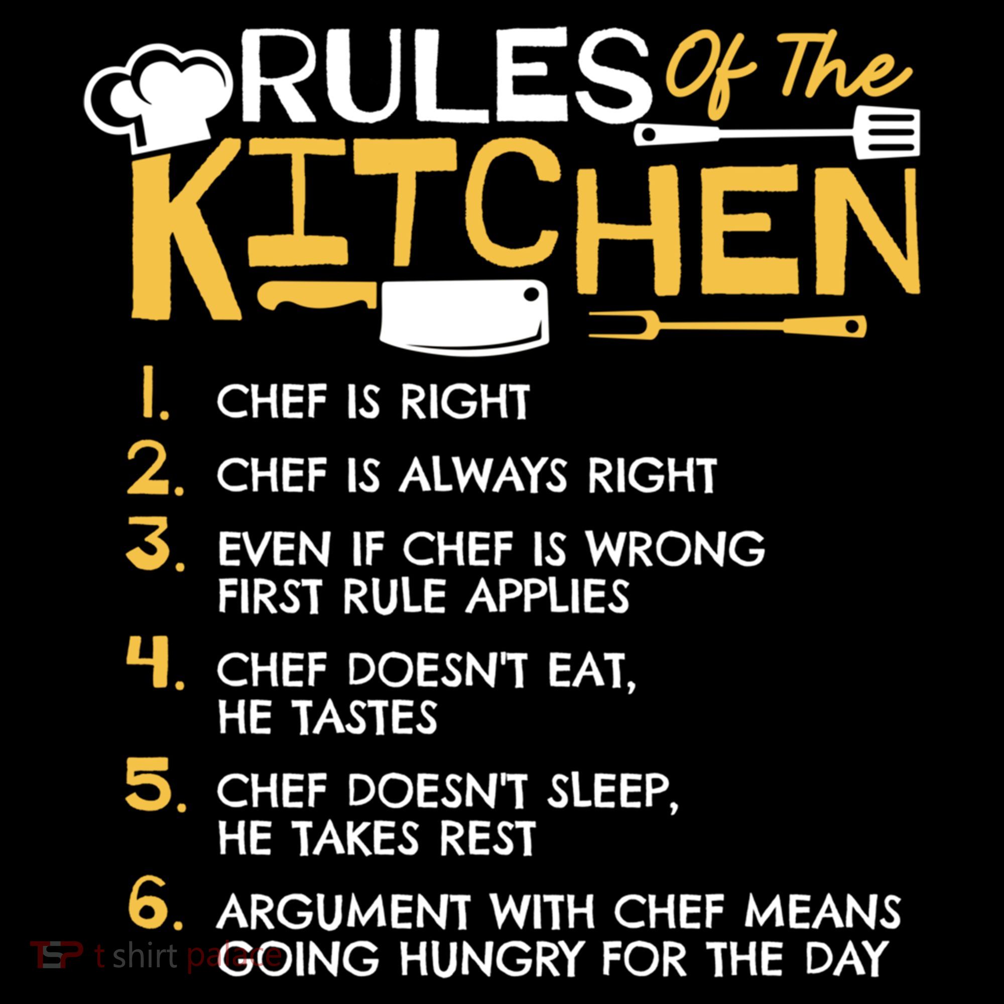 Rules Of The Kitchen Culinary Restaurant Chef Cooking Funny Gift Women's Hoodie