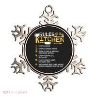 Rules Of The Kitchen Culinary Restaurant Chef Cooking Funny Gift Ornament thumb 0
