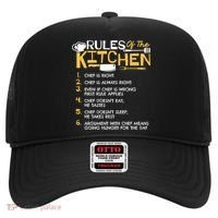 Rules Of The Kitchen Culinary Restaurant Chef Cooking Funny Gift Hat thumb 0